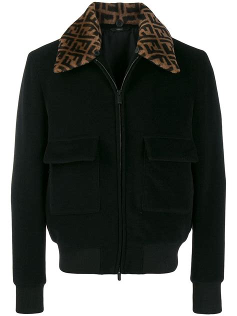 black fendi morgan jacket|Bomber jacket .